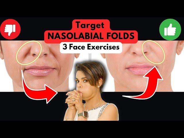 3 Face Exercises to Plump and Lift NASOLABIAL FOLD OVER