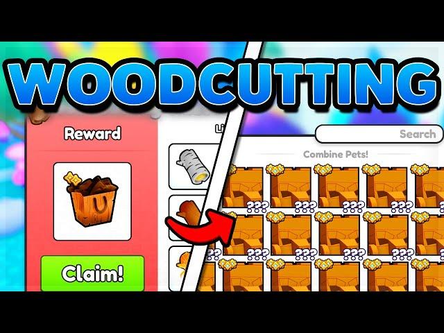 I COMPLETED The WOODCUTTING MINIGAME And THIS HAPPENED In PET SIMULATOR 99!