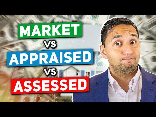 What's the difference between Market Value, Appraised Value and Assessed Value?