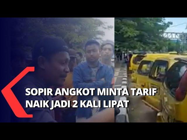 Harga BBM Naik, Sopir Angkot Demo Minta Tarif jadi  2 Kali Lipat!