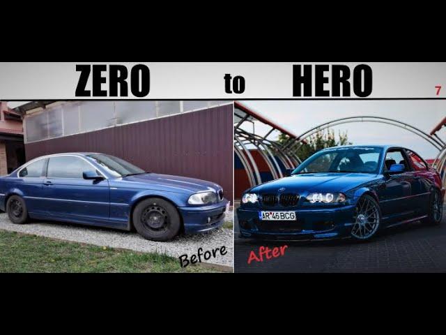 Building a BMW E46 Coupe in 10 minutes. Full Transformation!