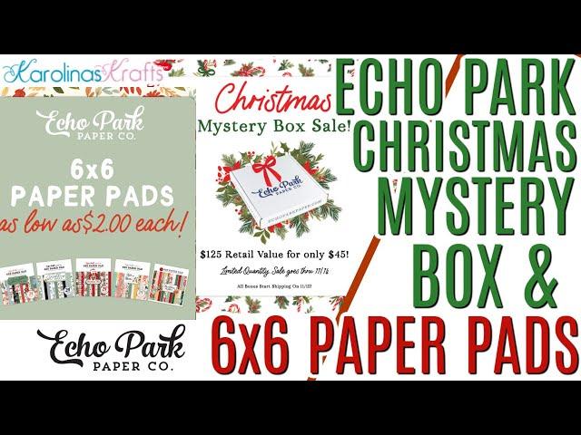 Echo Park CHRISTMAS MYSTERY BOX Sale 6x6 Paper Pad Sale Still Going On!