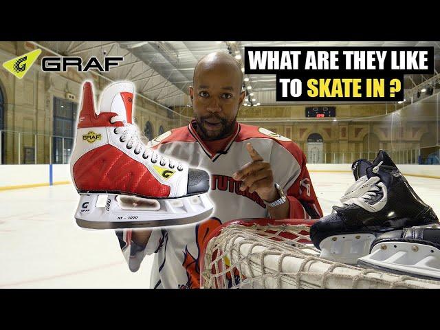 Skating on Classic GRAF Hockey skates in 2024