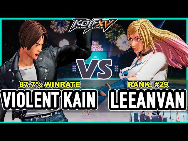 KOF XV  Violent Kain (Ryo/Iori/Kyo) vs Leeanvan (Luong/B.Jenet/Whip)  Steam