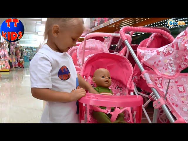  Baby Born VLOG. We are buying a perambulator for a Doll. Покупаем коляску для Куклы. Серия 8 