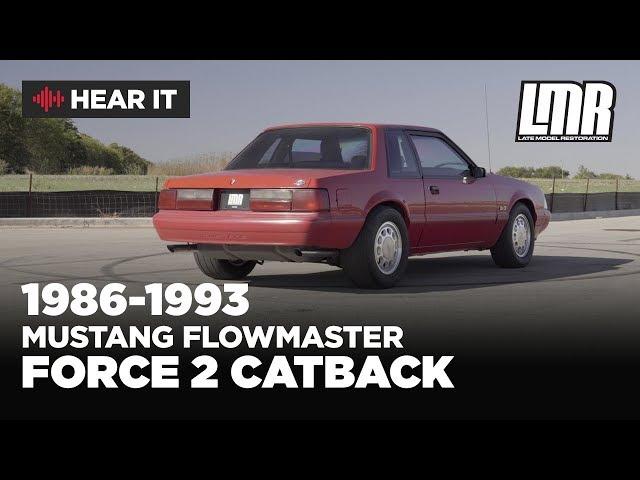 Fox Body Mustang Exhaust Sound Clip | Flowmaster Force Two Catback Exhaust 1986-1993