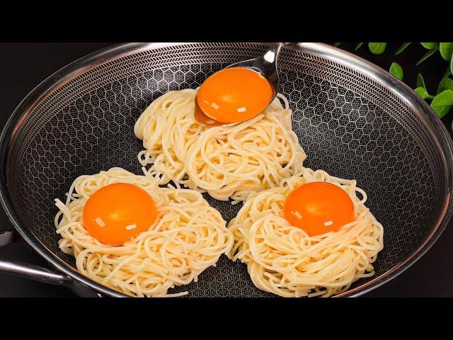 This is how my grandmother made spaghetti with eggs! Family recipe in minutes!