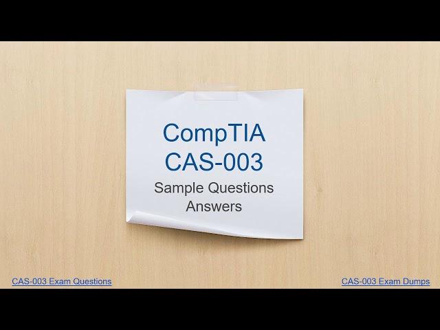 Knowledge4sure CAS-003 PDF Dumps Questions