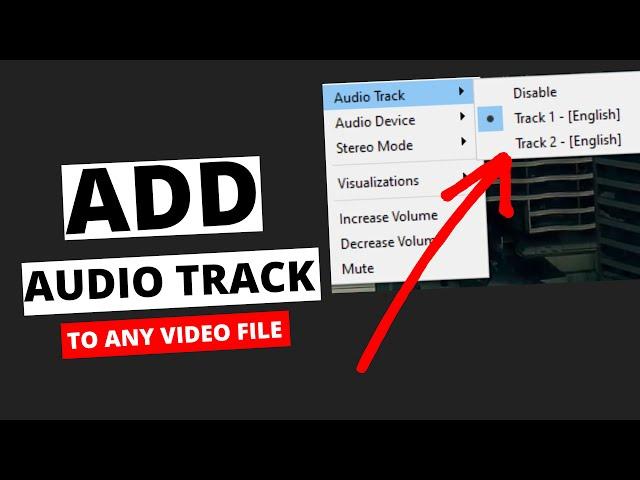 Add External Audio Track To Any Video Format || VLC Player 