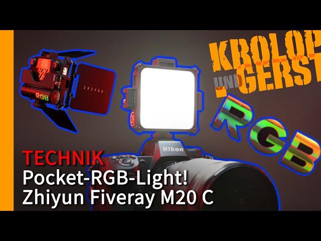 Pocket-RGB-Light! Zhiyun Fiveray M20 C!  Krolop&Gerst