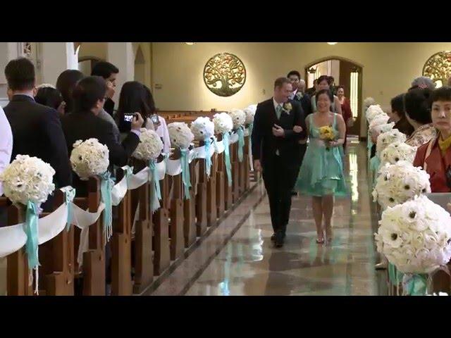 Blessed Sacrament Catholic Church Wedding Recessional | Toronto Videographer Photographer