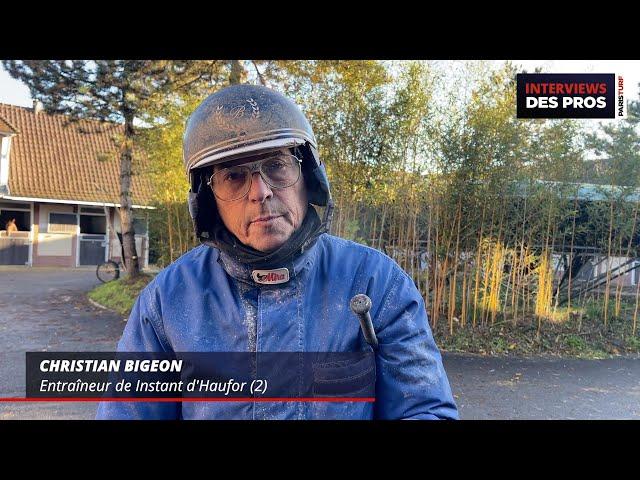 CHRISTIAN BIGEON | ENTRAÎNEUR DE INSTANT D'HAUFOR|QUINTÉ DU VENDREDI 22 NOVEMBRE À PARIS VINCENES