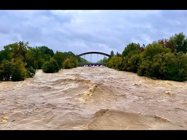 Hochwasser im Regierungsviertel - Sankt Pölten 2024