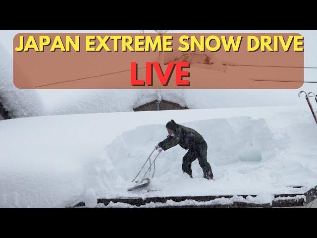 Japan Extreme Snow Drive As Big Winter Storm Hits LIVE