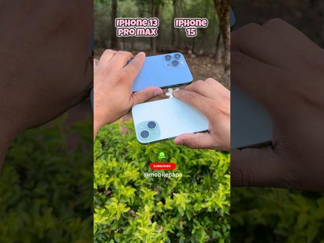 Iphone 13 pro max vs Iphone 15 Camera Test #shorts