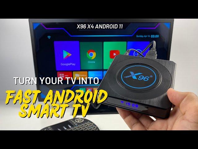 X96 X4 TV Box Android 11 8K Smart TV Box | Amlogic S905X4