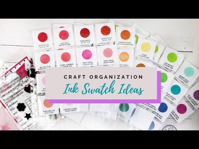 Color Swatch Ideas & Craft Organization | Inks