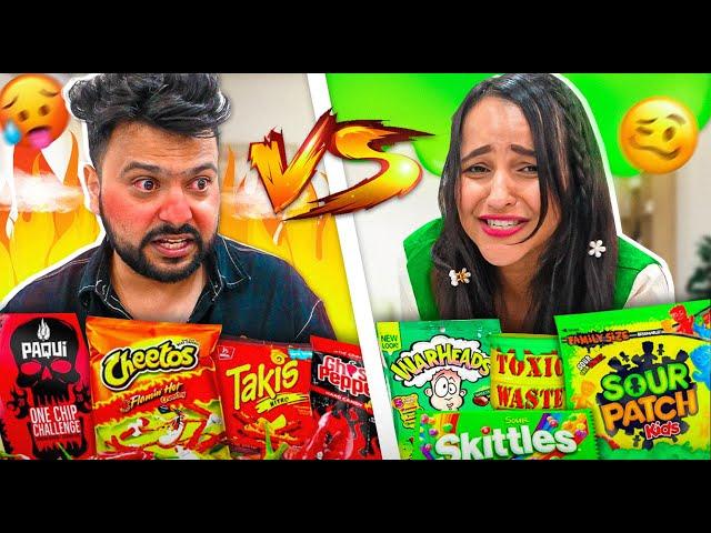 The ULTIMATE Spicy VS Sour Food Challenge 