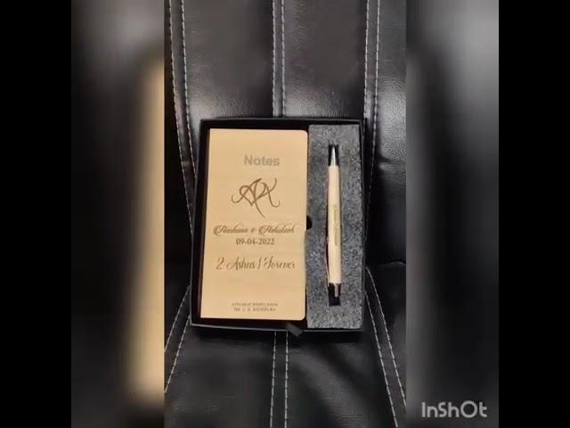 Wooden Diary & Wooden Pen Combo Gift set