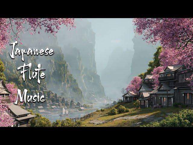 Beautiful Japanese Flute Music and Ambient Sound -  Relaxing Music for Sleep, Healing, Stress Relief