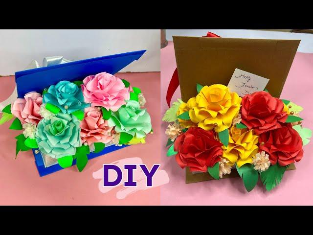 Teacher's Day Special Craft/DIY Paper Craft/Paper Gift Ideas/tutorial/Paper Flowers/Tutorials