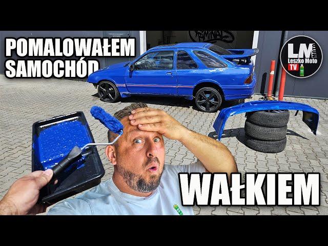 Samochód malowany wałkiem do ścian !! Ford Sierra RS Cosworth