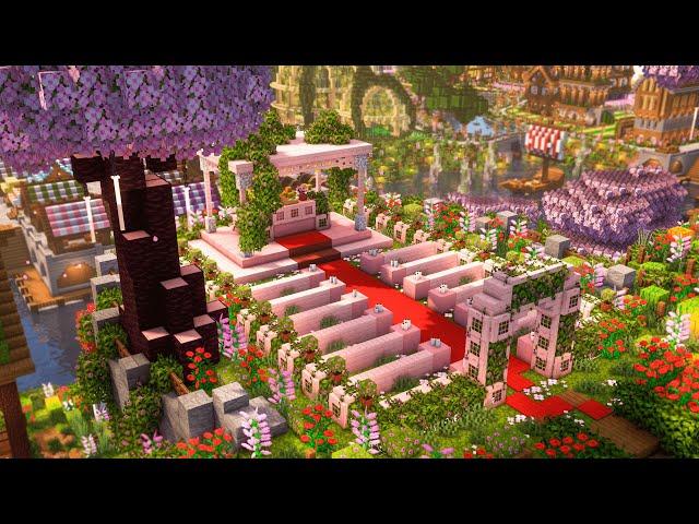 Minecraft 4K | How to Build a Wedding Venue | Tutorial