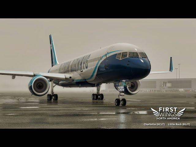 Real 737 Pilot LIVE | Flight Factor 757 in X-Plane 12 | Charlotte - Little Rock