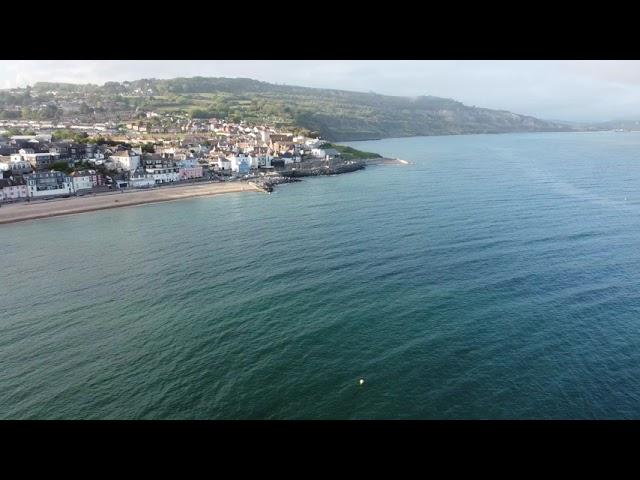 Summer Evening Flight over Lyme Regis, Dorset, UK - DJI Mavic Mini - June 2021