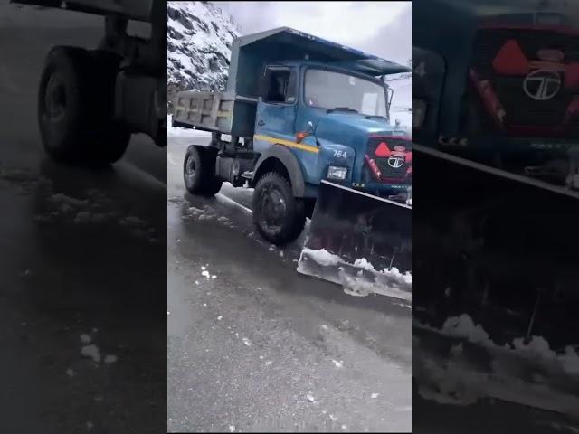 Snow Getting cleared at Nathula Pass area
