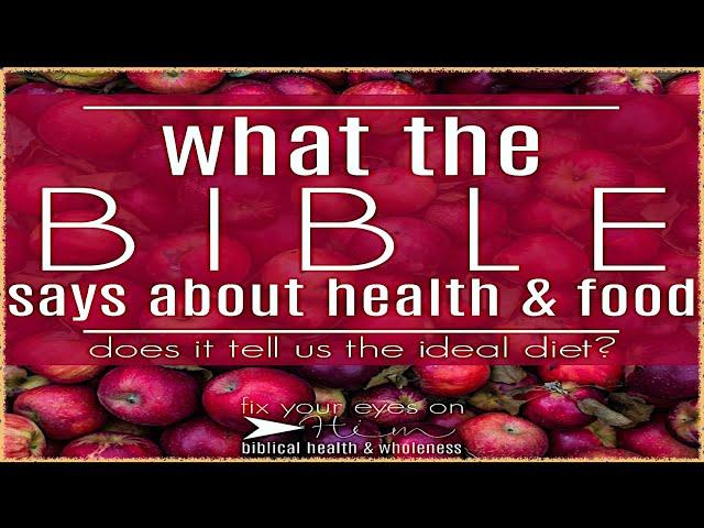 Dr Milton Mills - What the Bible Says About Food