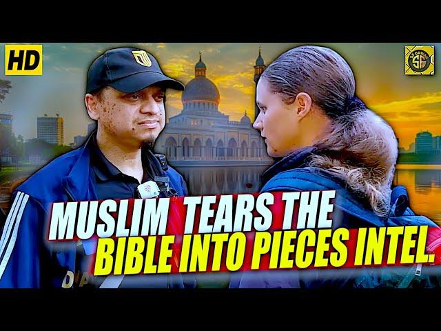 THE QURAN TEARS THE BIBLE APART WITH ONE VERSE! MASUR & LADY |SPEAKERS CORNER