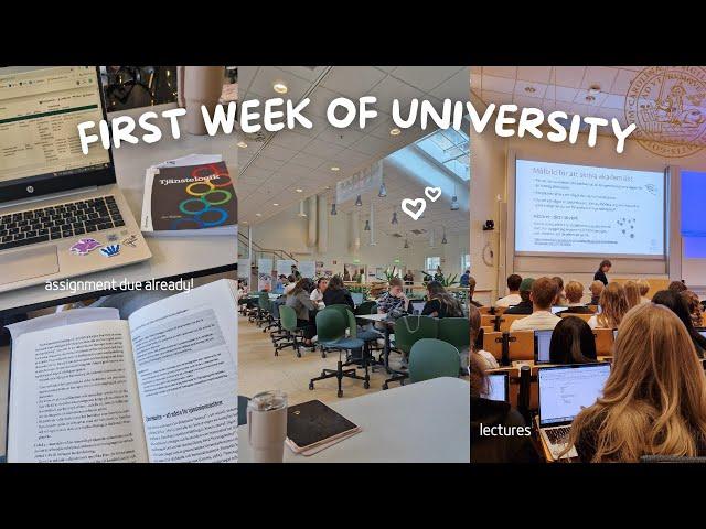 FIRST WEEK OF UNI  | first-year student, study vlog, Lunds University