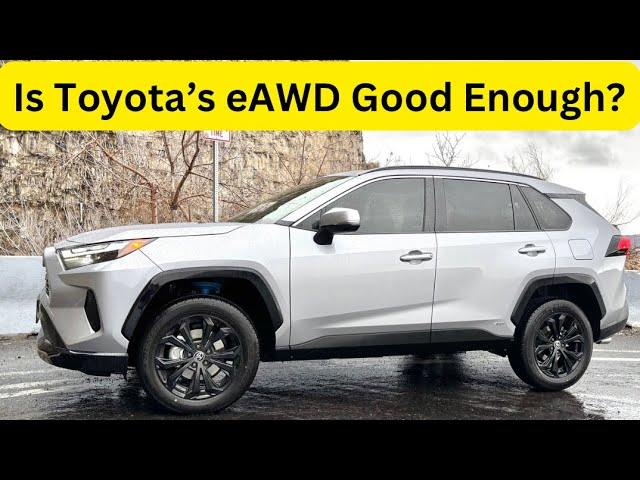 Testing the 2025 Toyota RAV4’s eAWD System in Rain