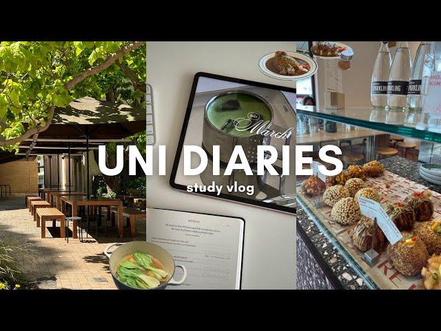 UNI DIARIES | study vlog, friends catch up, food