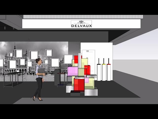 HJL STUDIO - Delvaux Pop-up in Galleria Gwanggyo Department Store 3D Study