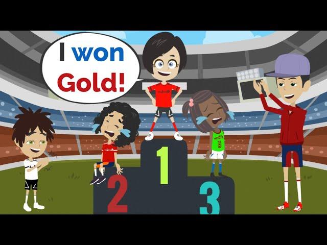 Lisa WINS GOLD at the Olympics! | Basic English conversation | Learn English | Like English