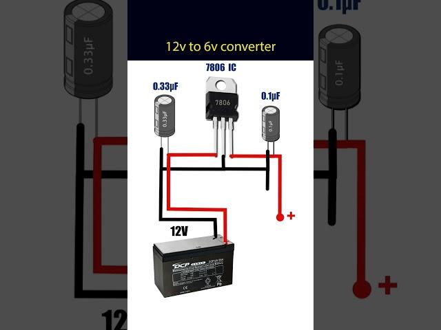 12v to 6v converter  #sorts #electronic #tech