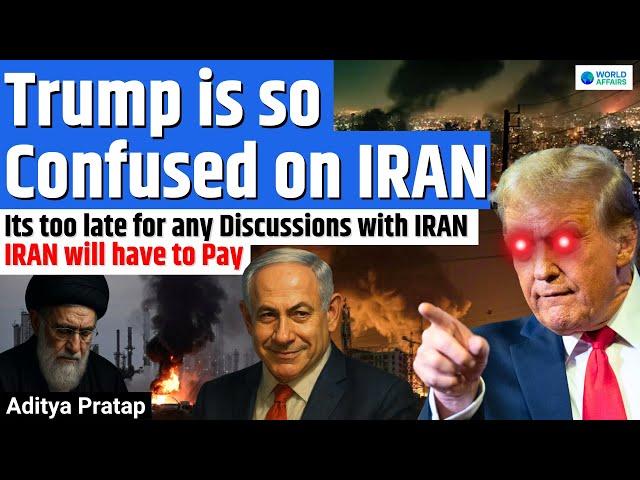 IRAN'S LAST CHANCE? Trump Can’t Handle Iran Anymore | Trump's Cryptic Threat to Iran | Aditya