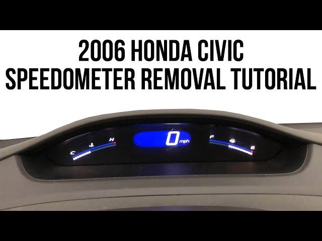 2006 Honda Civic Speedometer Removal Video