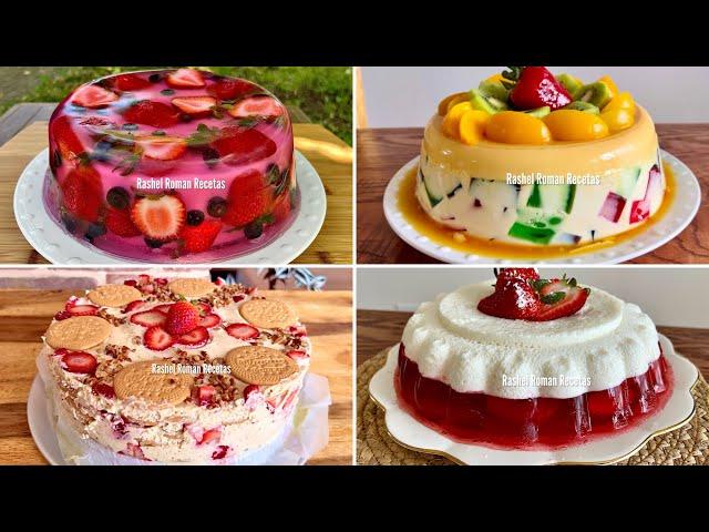 4 DELICIOSOS POSTRES sobremesas fáciles !!