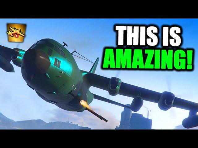 I Tried The NEW TITAN 250 D GUNSHIP in GTA Online, And It's AMAZING!!! (Early In Depth Look)