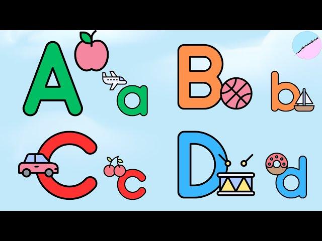 Nursery Rhymes | Capital and Small Letters with Two Words | Alphabet Song for Kids