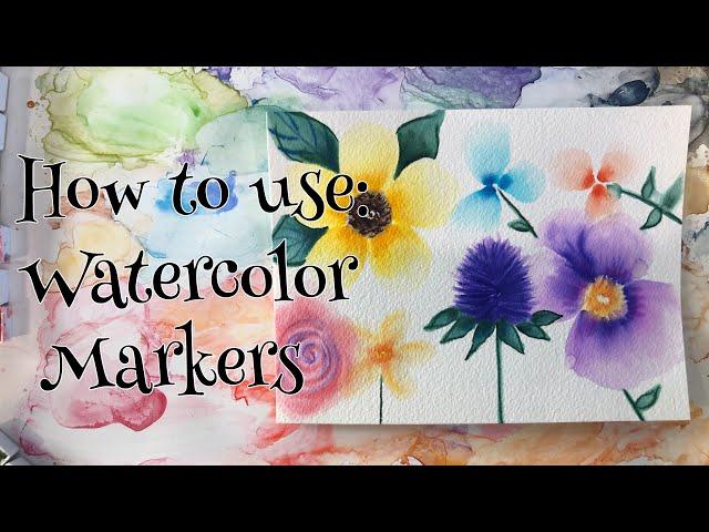 Watercolor Tutorial for Beginners: How to Paint Easy, Fun Flowers with Watercolor Markers