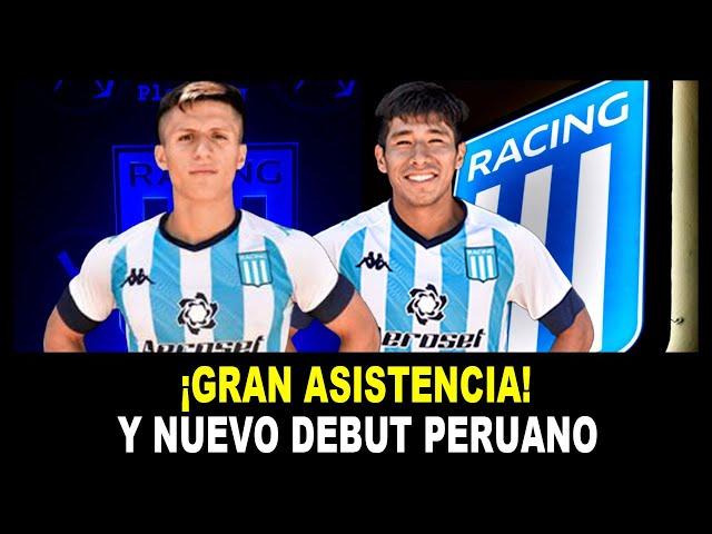 ASISTENCIA Y DEBUT DE PERUANOS EN GOLEADA DE RACING CLUB: CATRIEL CABELLOS + JOSUE TUNQUI