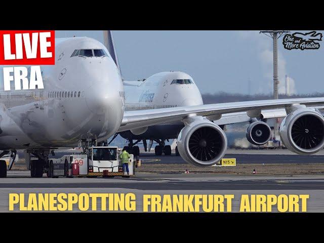 Live Planespotting Frankfurt Airport Queen Time  Waterspray Action A380 | B747️