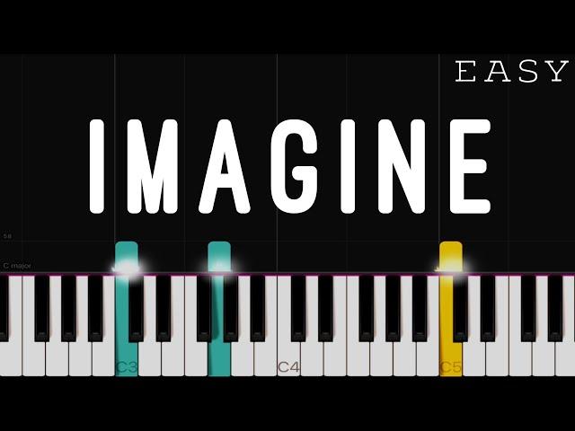 John Lennon - Imagine | EASY Piano Tutorial