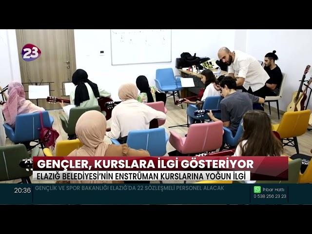 ELAZIĞ BELEDİYESİ’NİN ENSTRÜMAN KURSLARINA YOĞUN İLGİ