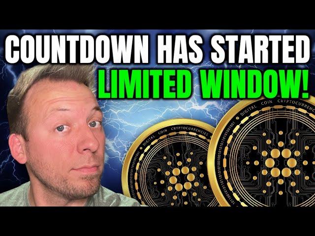CARDANO ADA - COUNTDOWN HAS STARTED, AND OUR WINDOW IS LIMITED!!!