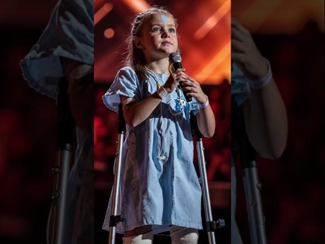 #talent Disabled ill Girl with Heartbreaking voice Shocks AGT Judges! Her song Moves all to Tears
